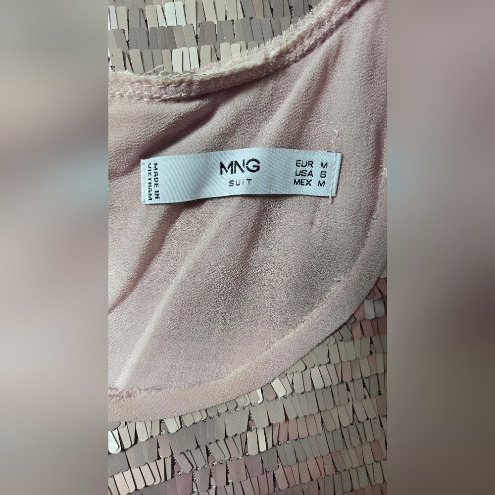 NWOT MNG Suit Sequin Top - Picture 6 of 9